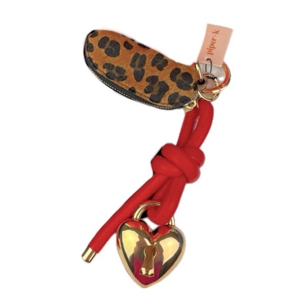 Piper K Gorgeous Leopard Mini Coin Purse Handbag Charm - Picture 1 of 3